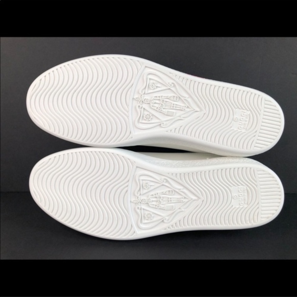 Gucci Ace Interlocking G Logo GG Leather Sneakers Size 35 - Picture 6 of 14